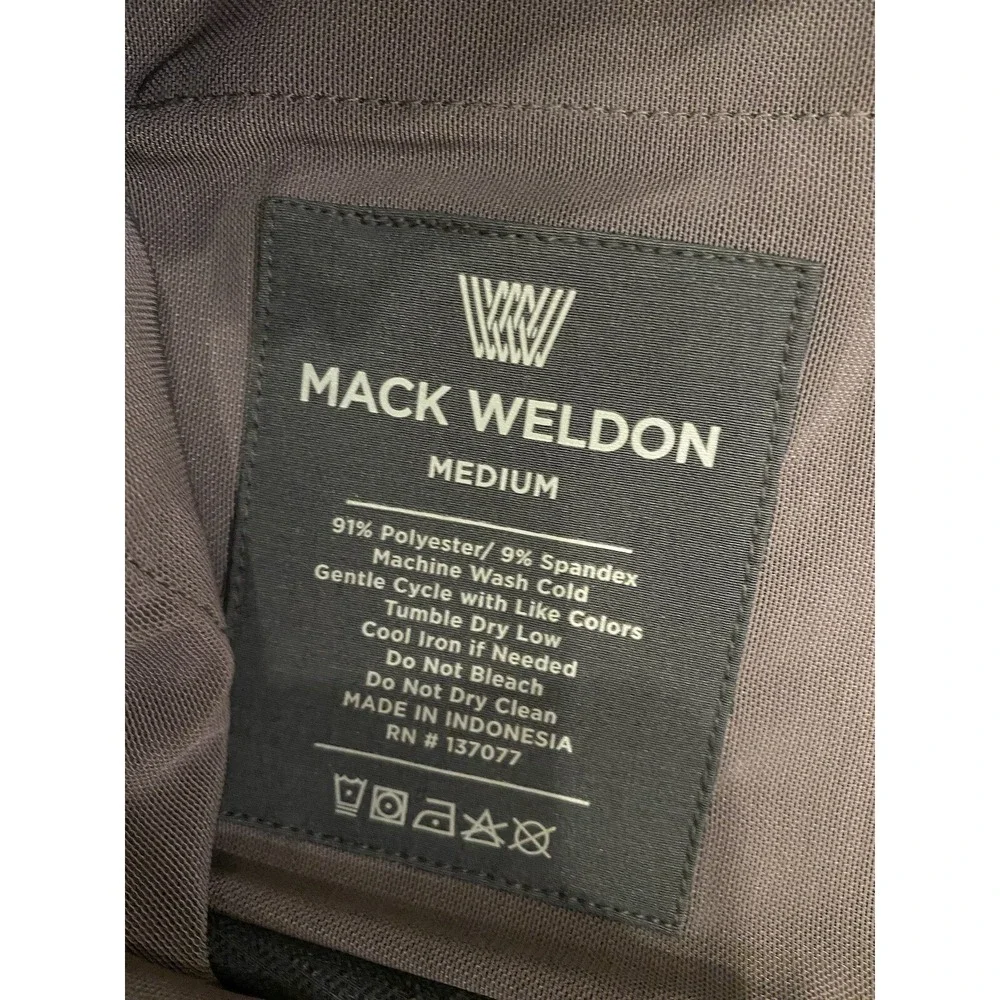 Mack Weldon Shorts Mens Medium Black Performance Zip Pockets Stretch M - Picture 7 of 7